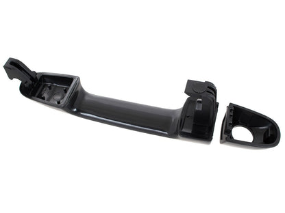 Hyundai i20 08-15 klamka zewnętrzna przednia CZARNA Z OTWOREM lewa
