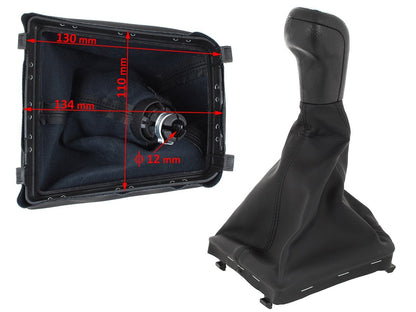 Skoda Superb II 08-12 gear knob + gaiter with frame 6 SPEEDS