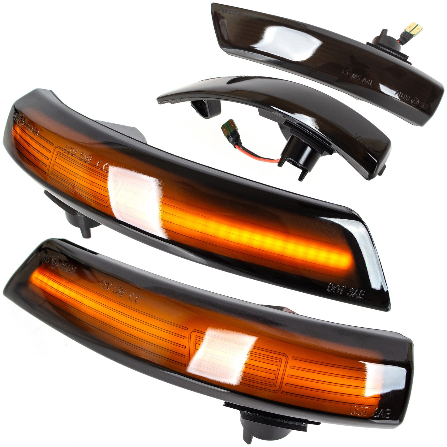 Ford FOCUS II MONDEO IV kierunkowskaz w lusterko LED DYMIONY DYNAMICZNY 2 szt. KPL