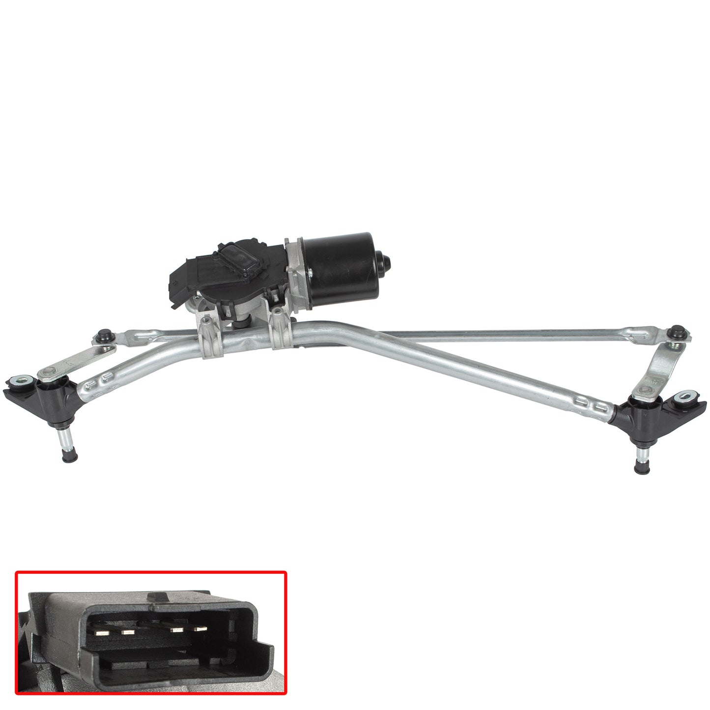 Renault Kangoo II 2008 - front wiper mechanism + MOTOR