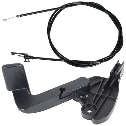 Audi A4 B6 00-04 bonnet release handle + cable 2 pcs. SET