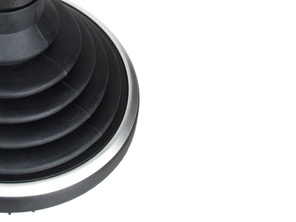 Ford Fusion 2002 - BLACK gear knob + BLACK gaiter with frame + SILVER 5-SPEED