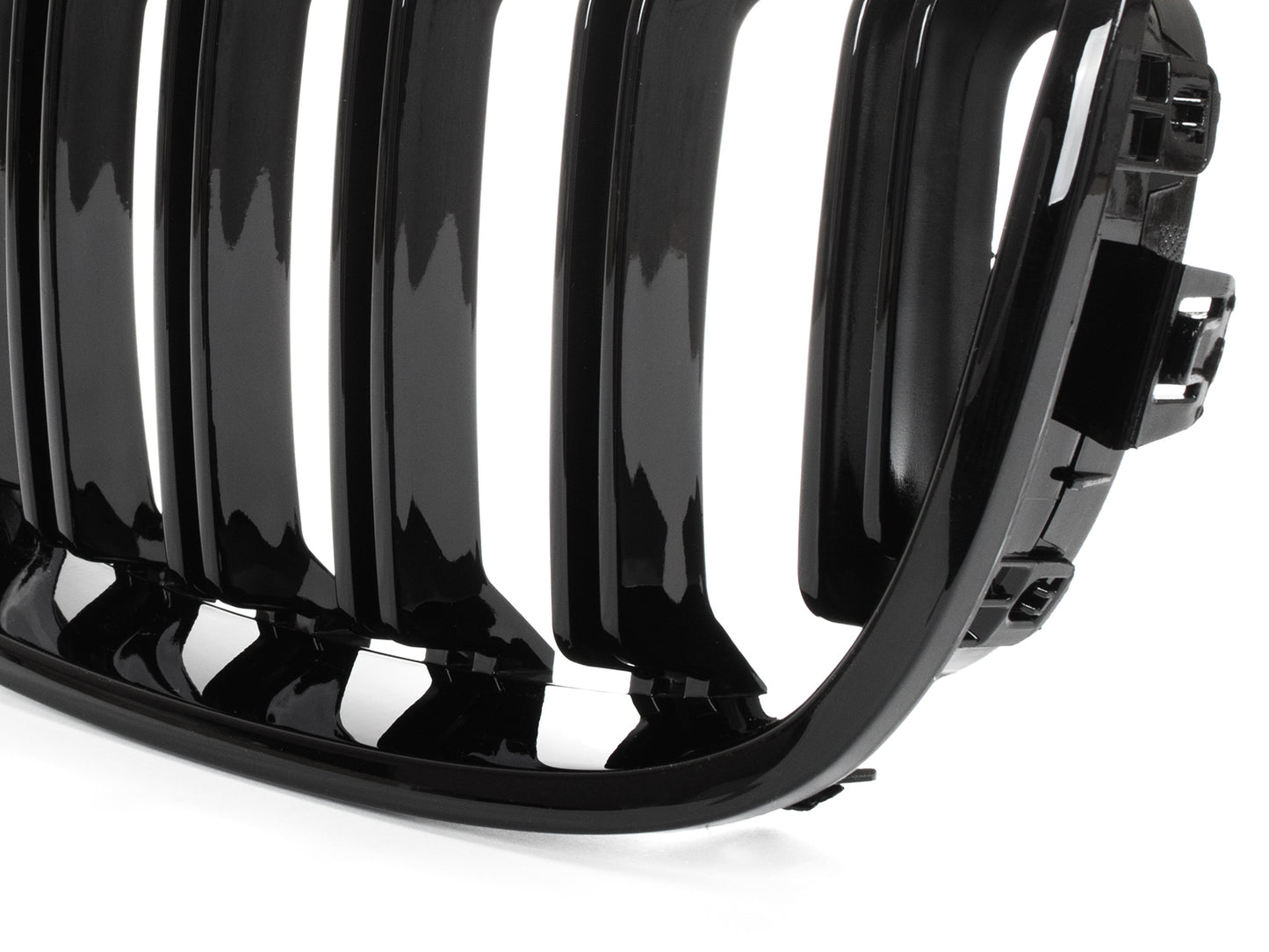 BMW 1 F20 / F21 11-14 3/5D HATCHBACK grilles (kidneys) left + right set BLACK GLOSSY DOUBLE BAR