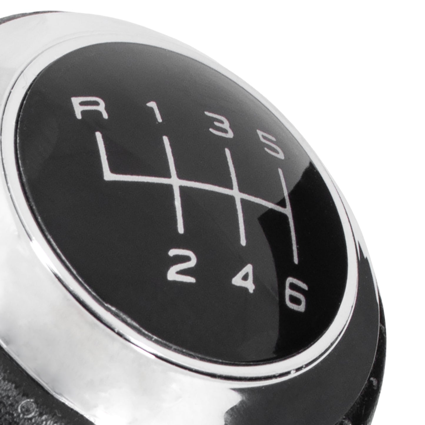 Audi A3 8L 96-03 gear knob BLACK + CHROME 6 GEARS