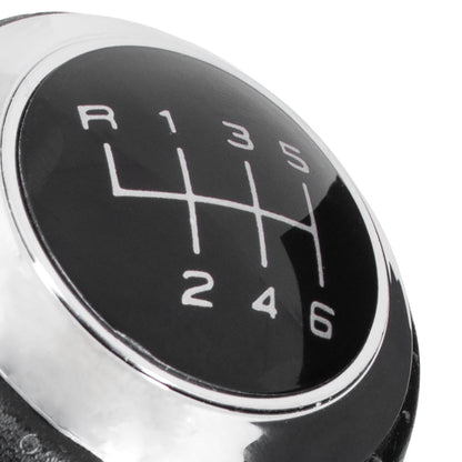 Audi A3 8L 96-03 gear knob BLACK + CHROME 6 GEARS