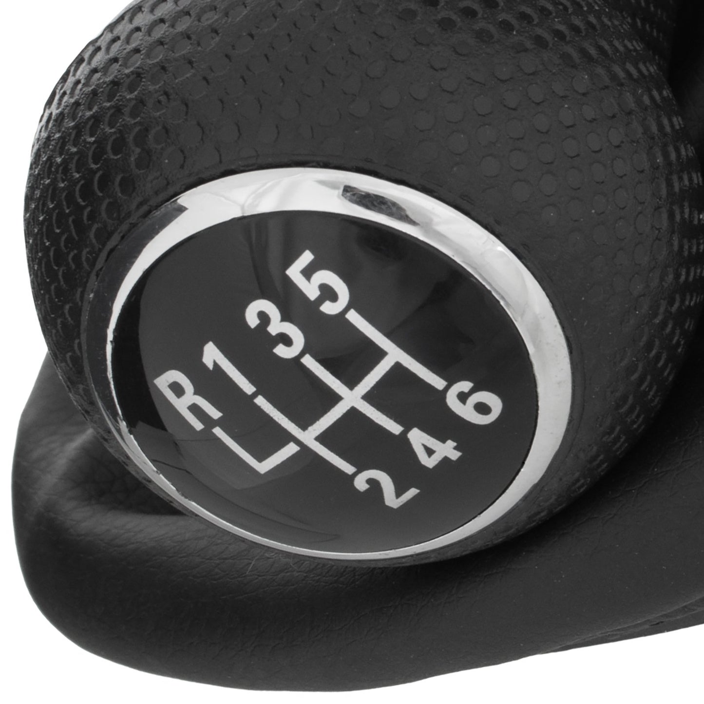 VW Golf IV 98-05 gear knob BLACK 6 GEARS + GAITER 12 MM HOLE