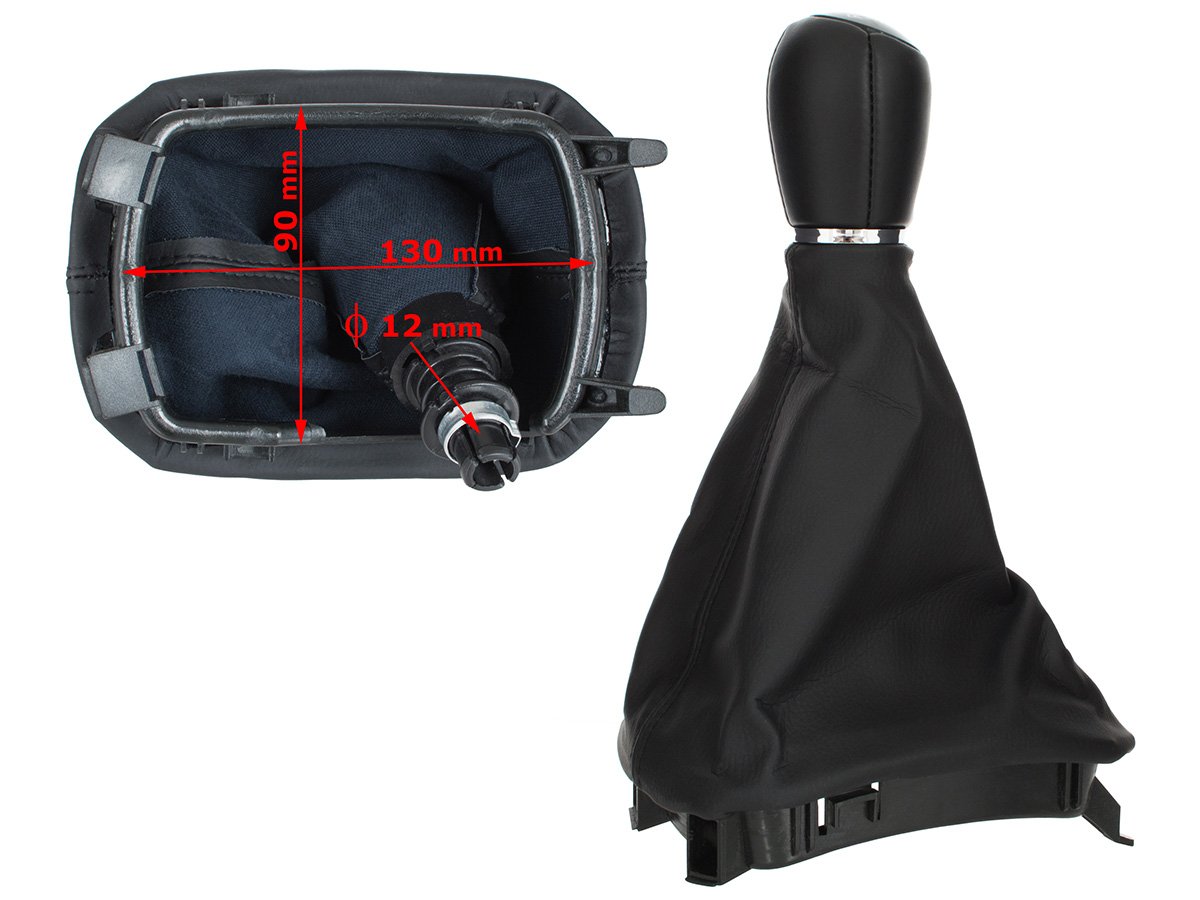 Seat Leon I 99-06 gear knob BLACK + gaiter with frame 6 SPEEDS