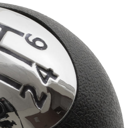 Renault Clio III 05-09 gear knob 6 SPEED BLACK + CHROME