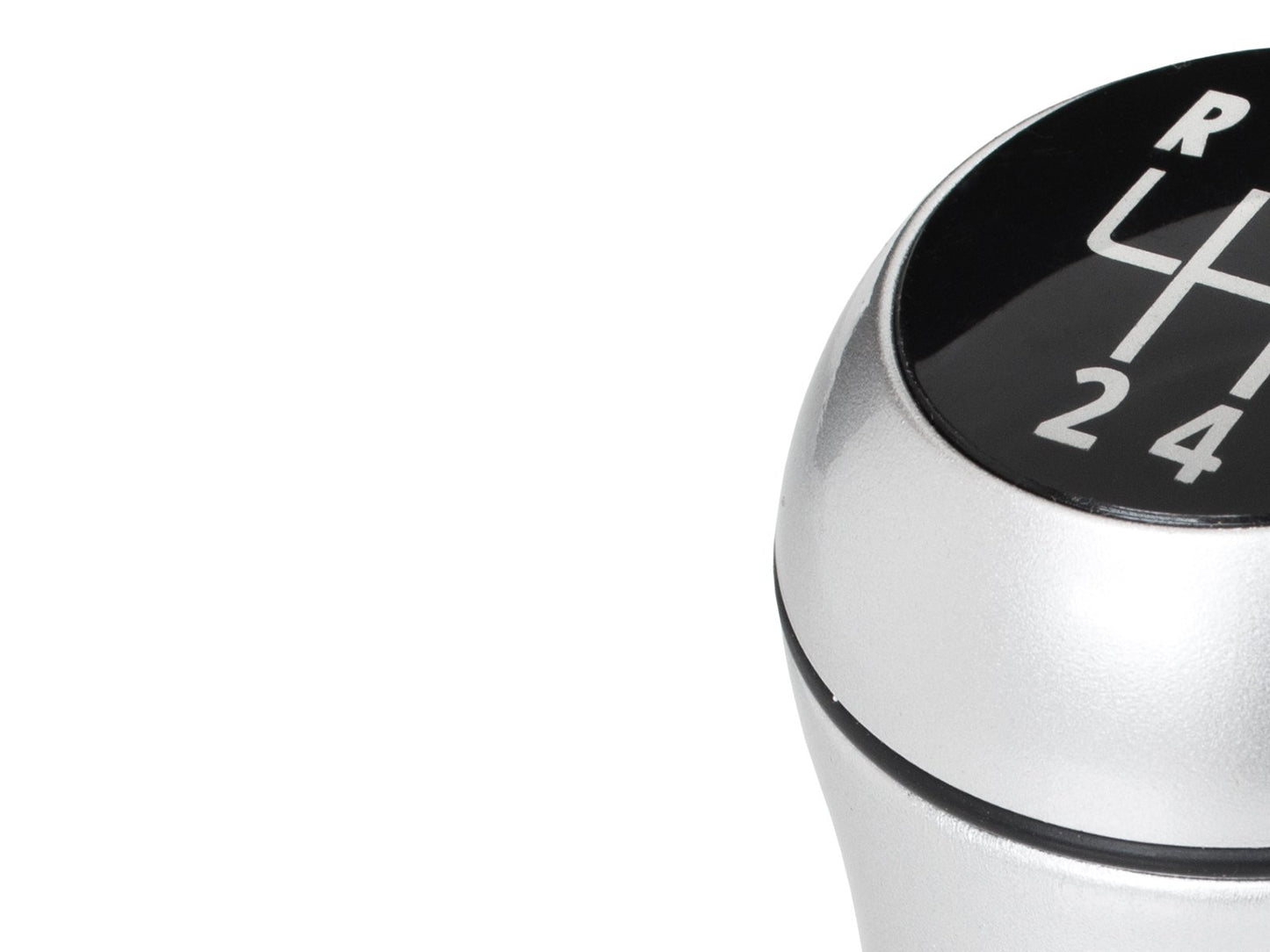 BMW E39 E46 E53 E60 E61 E81 E82 E83 E85 E87 E90 E91 E92 E93 Gear knob SILVER+CHROME 5 SPEEDS