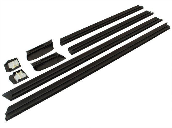 Audi 100 C4 91-94 side moldings, LOWER, set of 8 pcs with clips