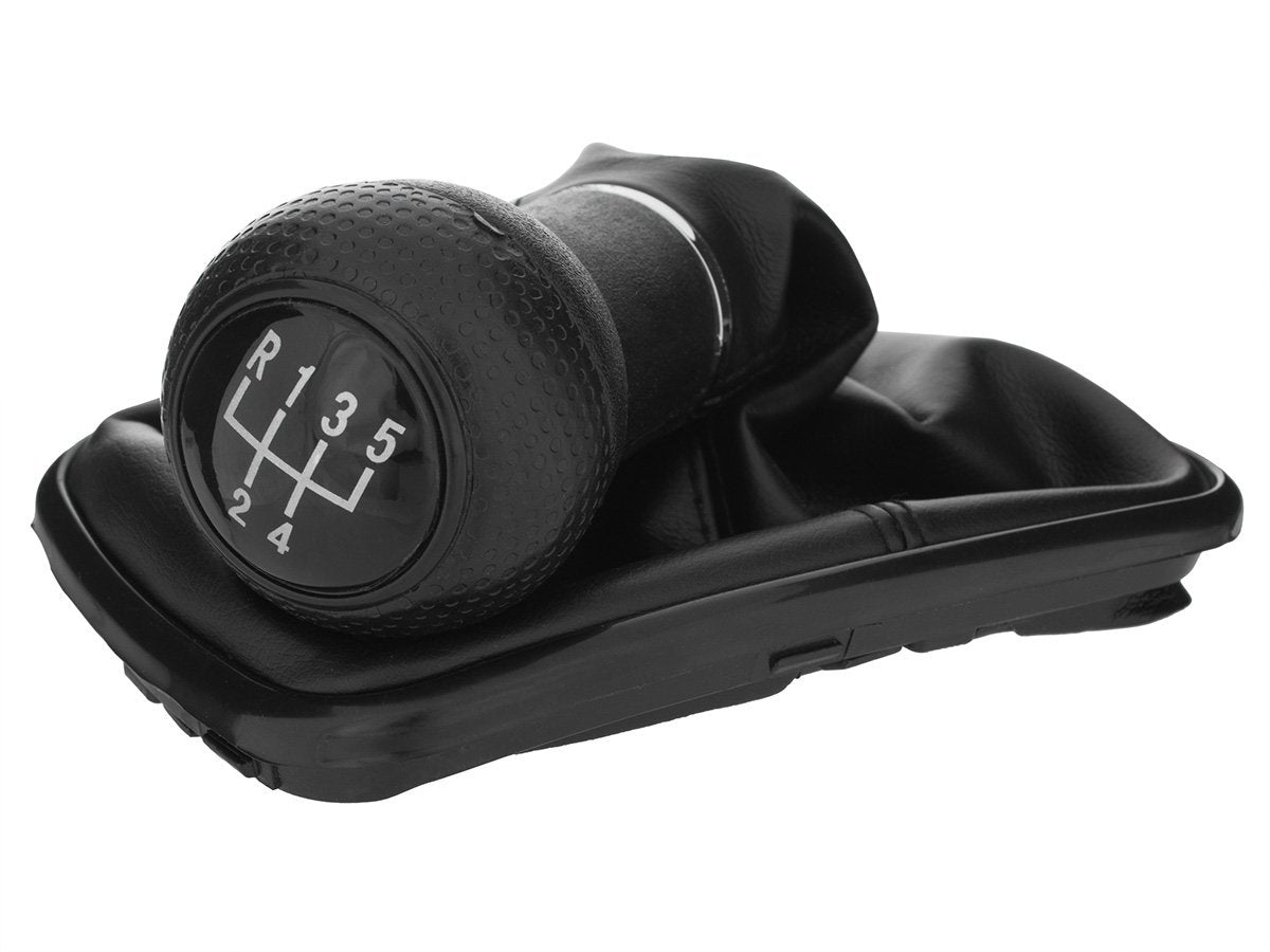 VW Bora 98-05 gear knob BLACK 5 SPEED + GAITER HOLE 12 MM