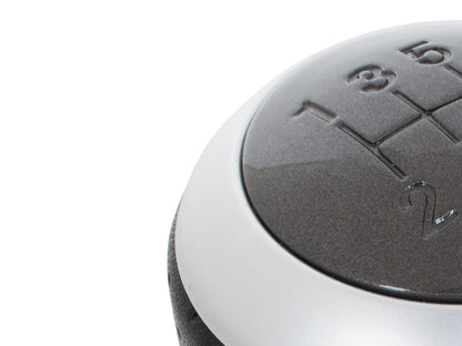 Hyundai Coupe 02-08 gear knob BLACK LEATHER + GREY + SILVER 6 SPEED