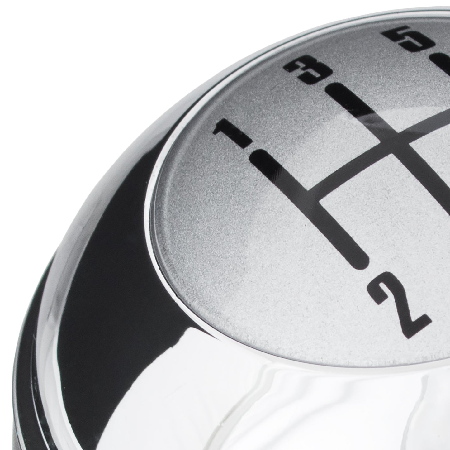 MINI R50 00-06 Gear knob BLACK + CHROME + SILVER CAP 5 SPEEDS