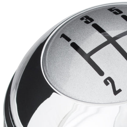 MINI R50 00-06 Gear knob BLACK + CHROME + SILVER CAP 5 SPEEDS