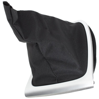 Renault Clio IV 12-20 gearstick gaiter BLACK + SILVER frame