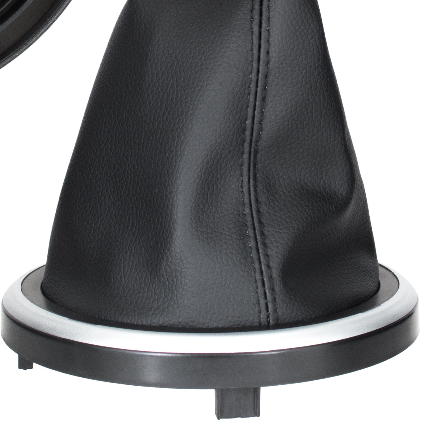 Ford Fiesta V 01-08 gear knob BLACK / SILVER + gaiter with silver frame 5 GEARS