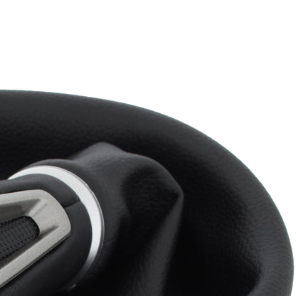 Seat Altea XL 2006- BLACK LEATHERETTE gear knob + gaiter with frame 6 SPEEDS