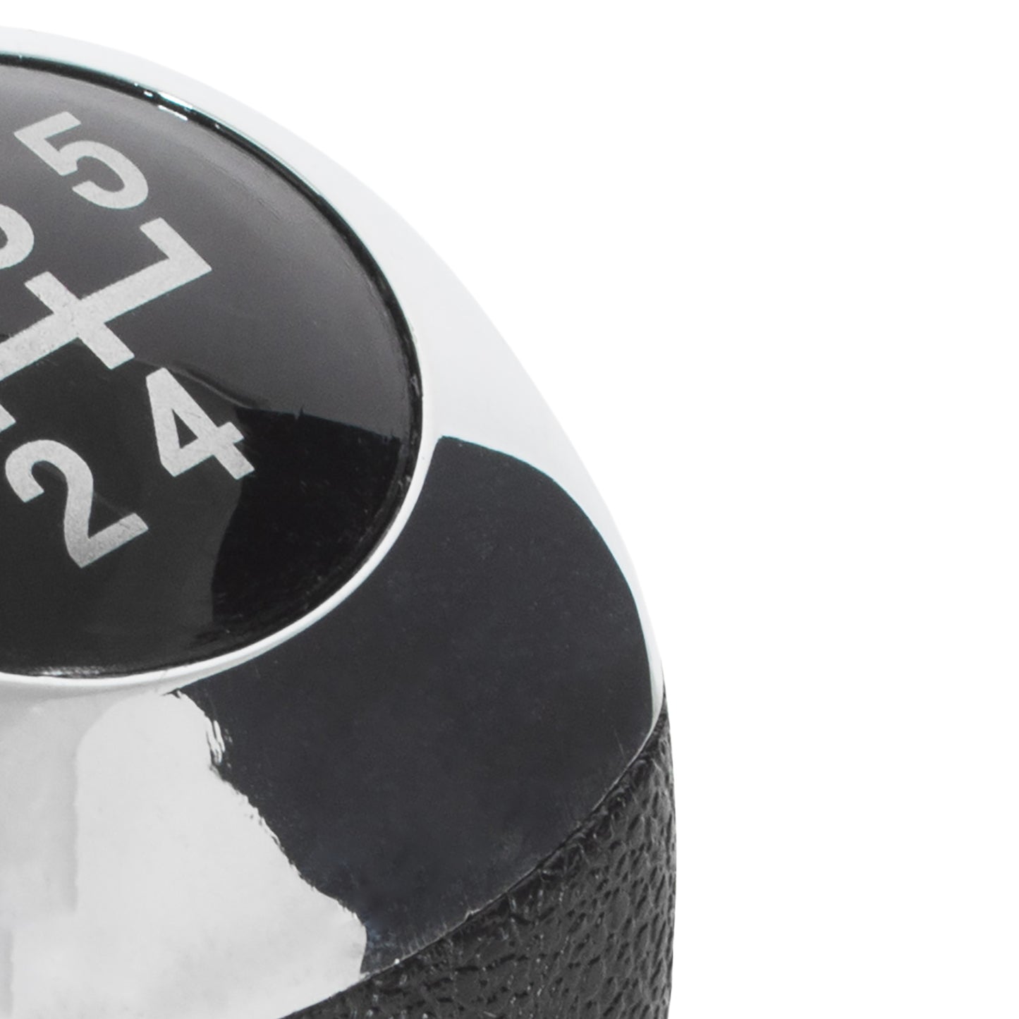 Hyundai i20 07-12 gear knob BLACK + CHROME 5 SPEED