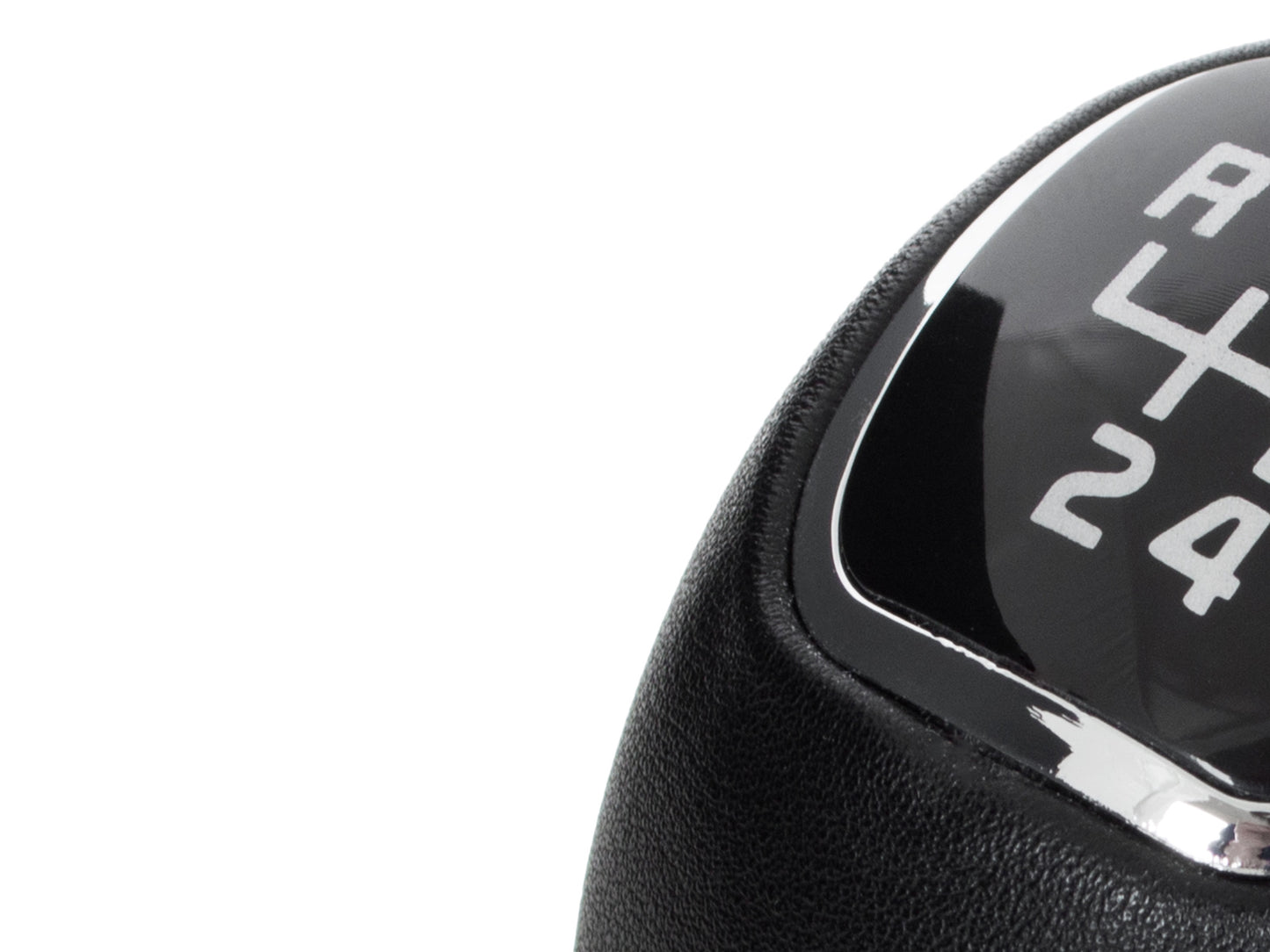 Hyundai i30 07-12 gear knob BLACK LEATHER 5 SPEED