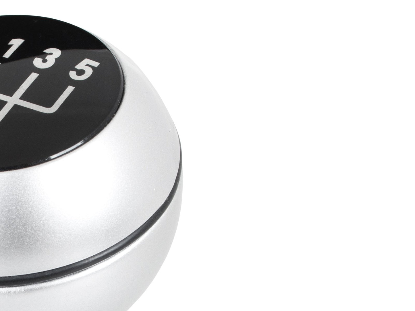 BMW E39 E46 E53 E60 E61 E81 E82 E83 E85 E87 E90 E91 E92 E93 Gear knob SILVER+CHROME 5 SPEEDS