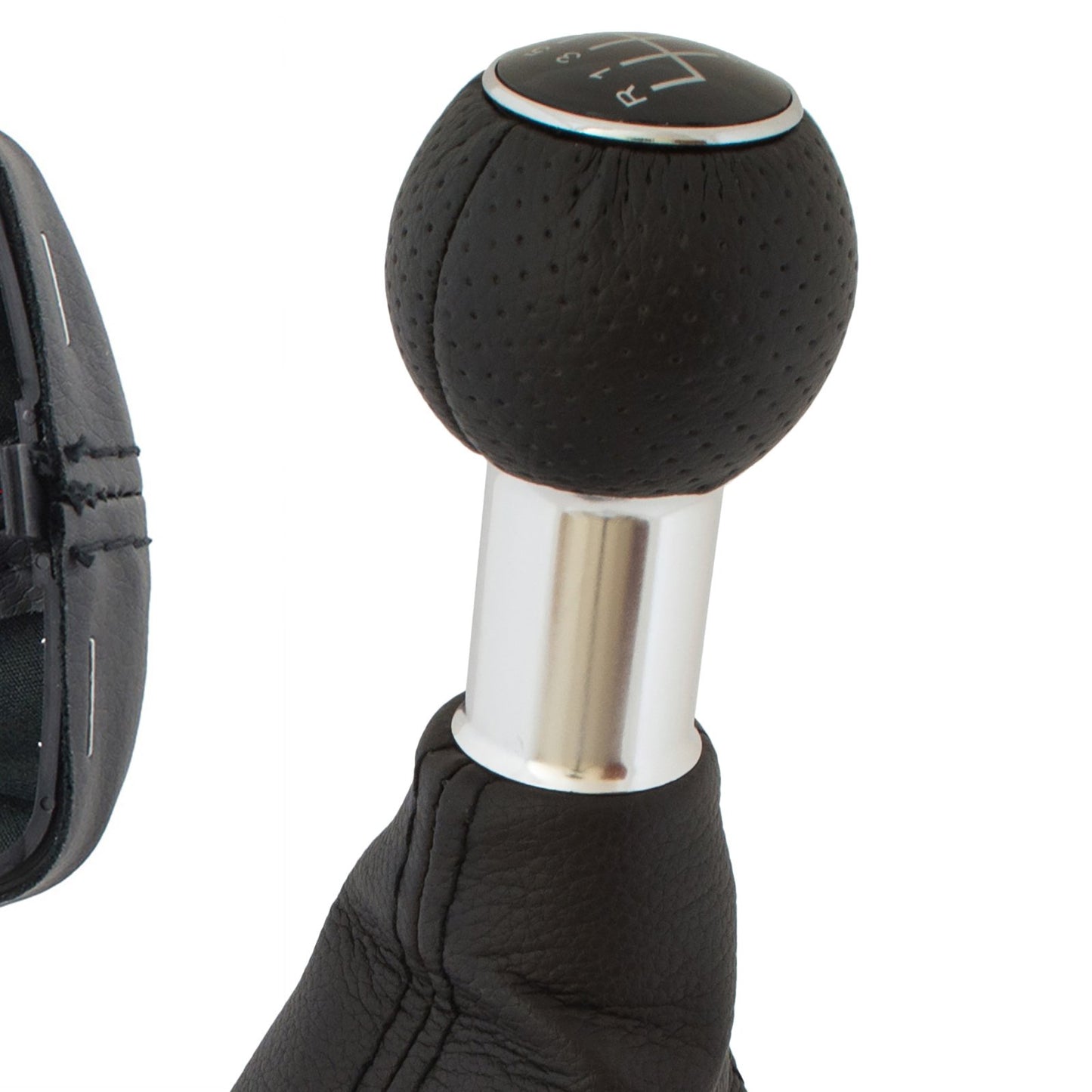 Audi A3 I 8L 96-03 gear knob BLACK 5-SPEED + BLACK GAITER