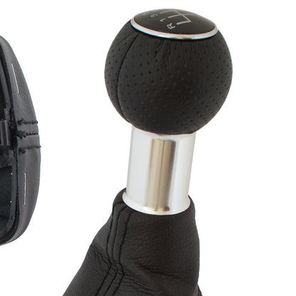 Audi A3 I 8L 96-03 gear knob BLACK 5-SPEED + BLACK GAITER