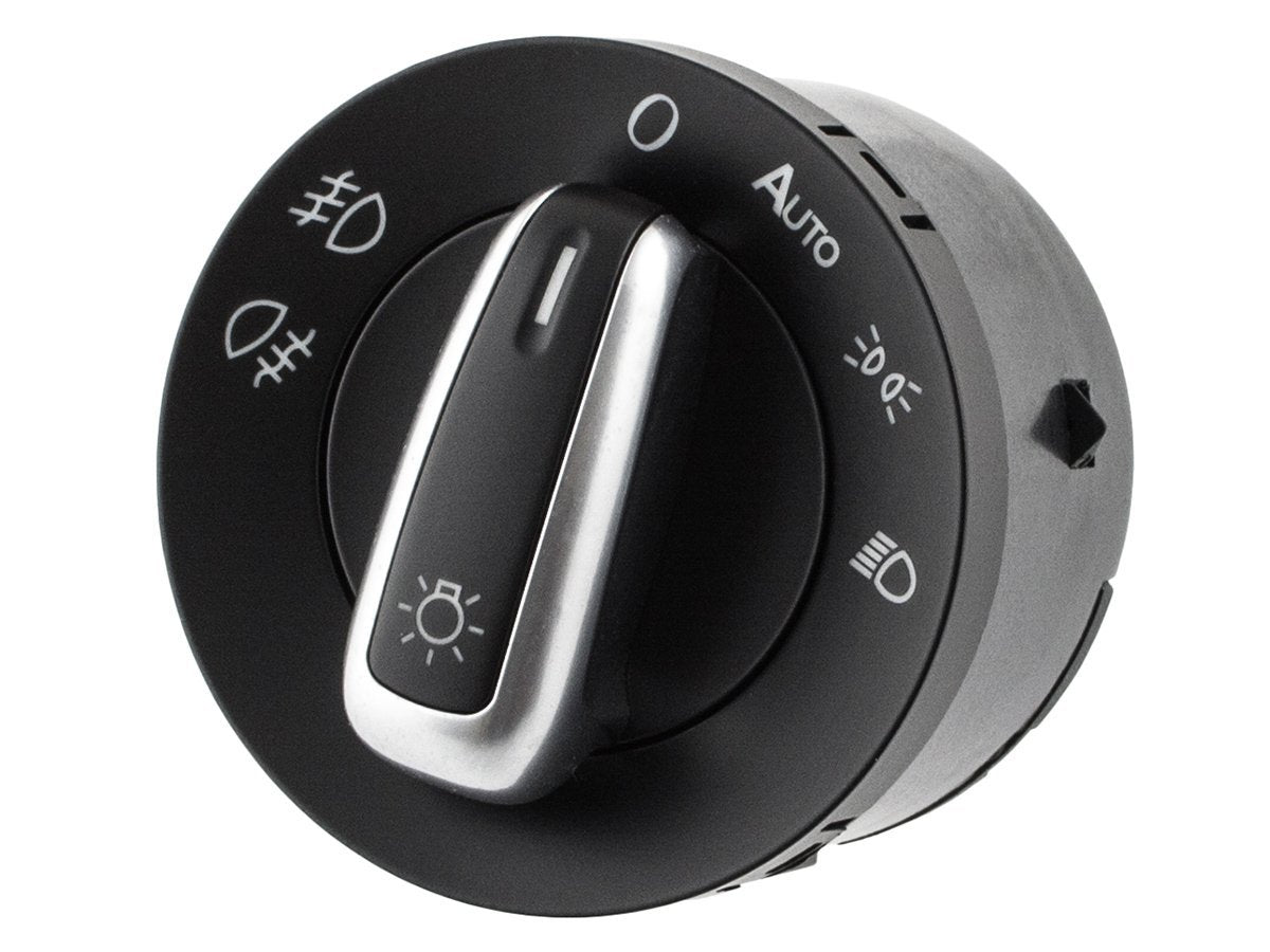 VW Golf V 03-09 Headlight Switch CHROME + AUTO