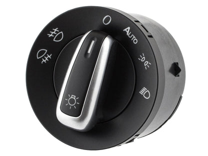 VW Golf V 03-09 Headlight Switch CHROME + AUTO