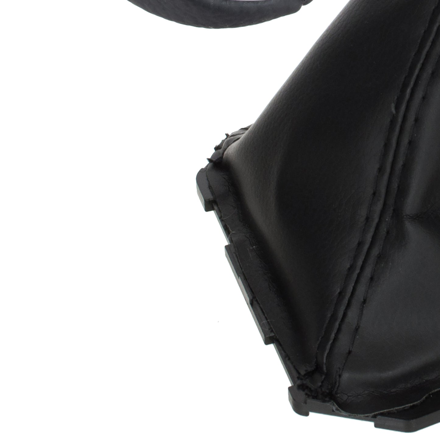 Ford Focus Mk3 FL 14-18 gear knob BLACK ECO-LEATHER + BLACK + gaiter with frame 6 SPEEDS
