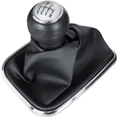 VW Golf IV 98-05 Gear knob SILVER + GAITER 12 MM HOLE