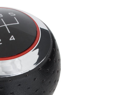 Audi A3 8L 96-03 Gear knob S-LINE BLACK + CHROME 5 SPEED (R at the top)