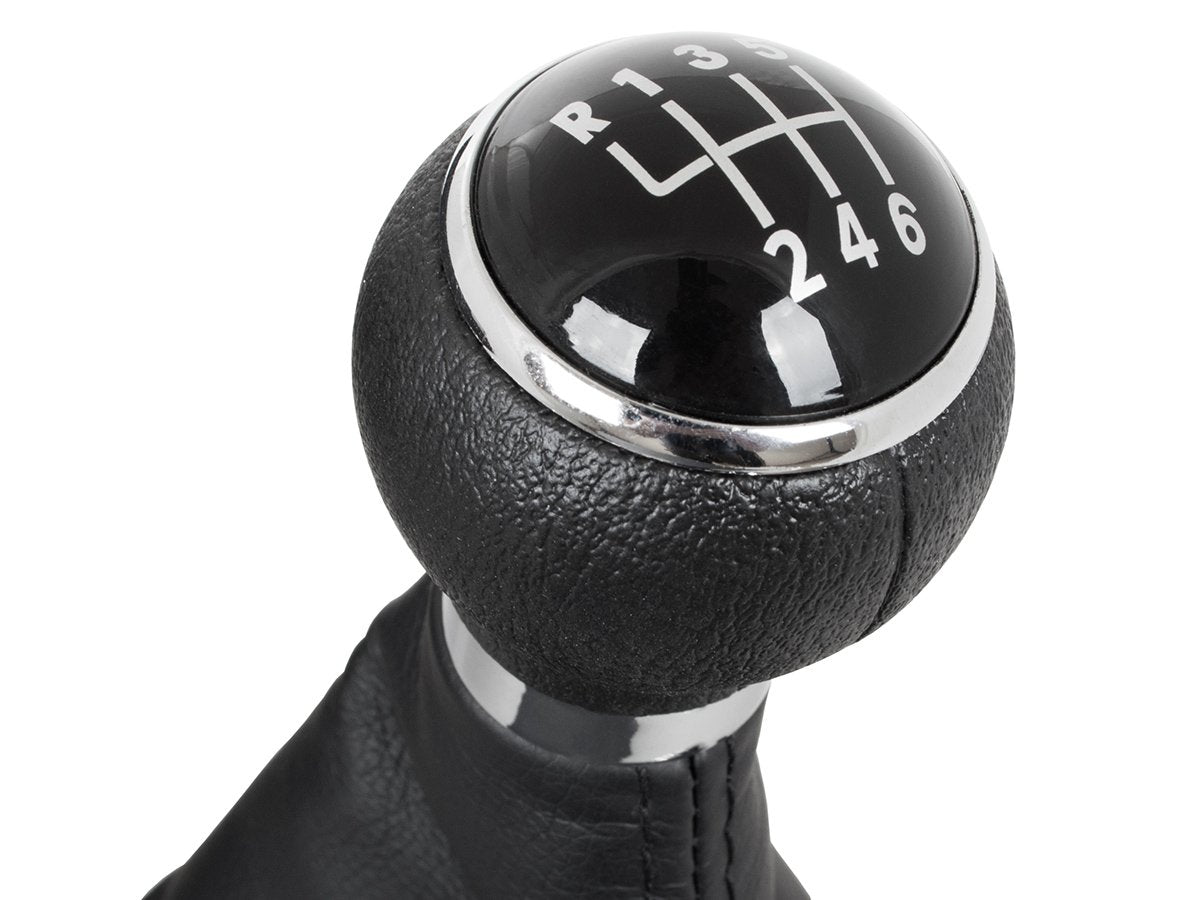 VW Tiguan 2007 - BLACK Gear Shift Knob 6-SPEED + GAITER 12 MM HOLE