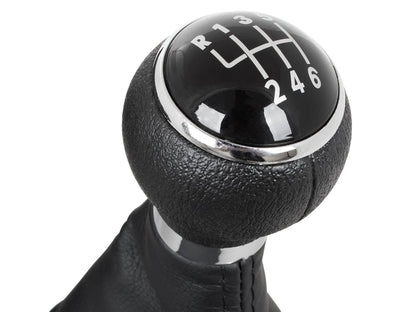 VW Tiguan 2007 - BLACK Gear Shift Knob 6-SPEED + GAITER 12 MM HOLE