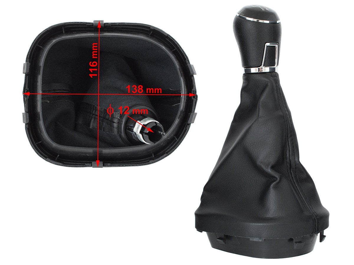 VW Caddy III FL 10-15 gear knob + GAITER 5 SPEEDS