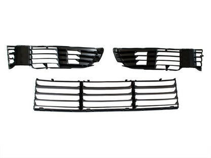 VW Passat B5 FL 00-05 WITHOUT FOG LIGHTS dummy grille in the front bumper L+R+central complete