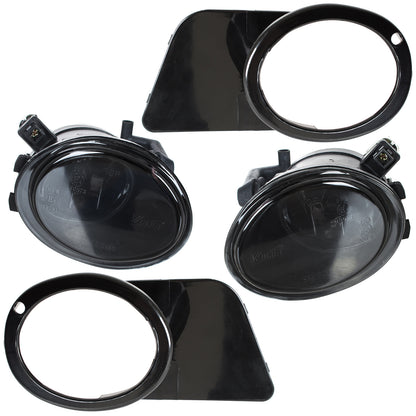 BMW 5 E39 M-Package M5 96-03 SMOKED fog lights with bezels left + right 4 pcs. SET