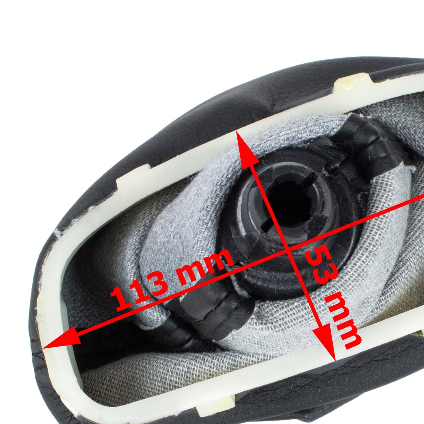 Mercedes W203 C-Class 00-07 gear knob BLACK + GAITER 6 SPEED