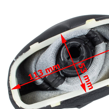 Mercedes W203 C-Class 00-07 gear knob BLACK + GAITER 6 SPEED