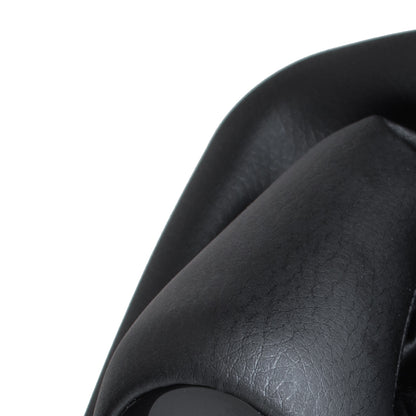 BMW 7 E32 85-94 gear knob BLACK ECO-LEATHER + gaiter BLACK with frame 5 GEARS