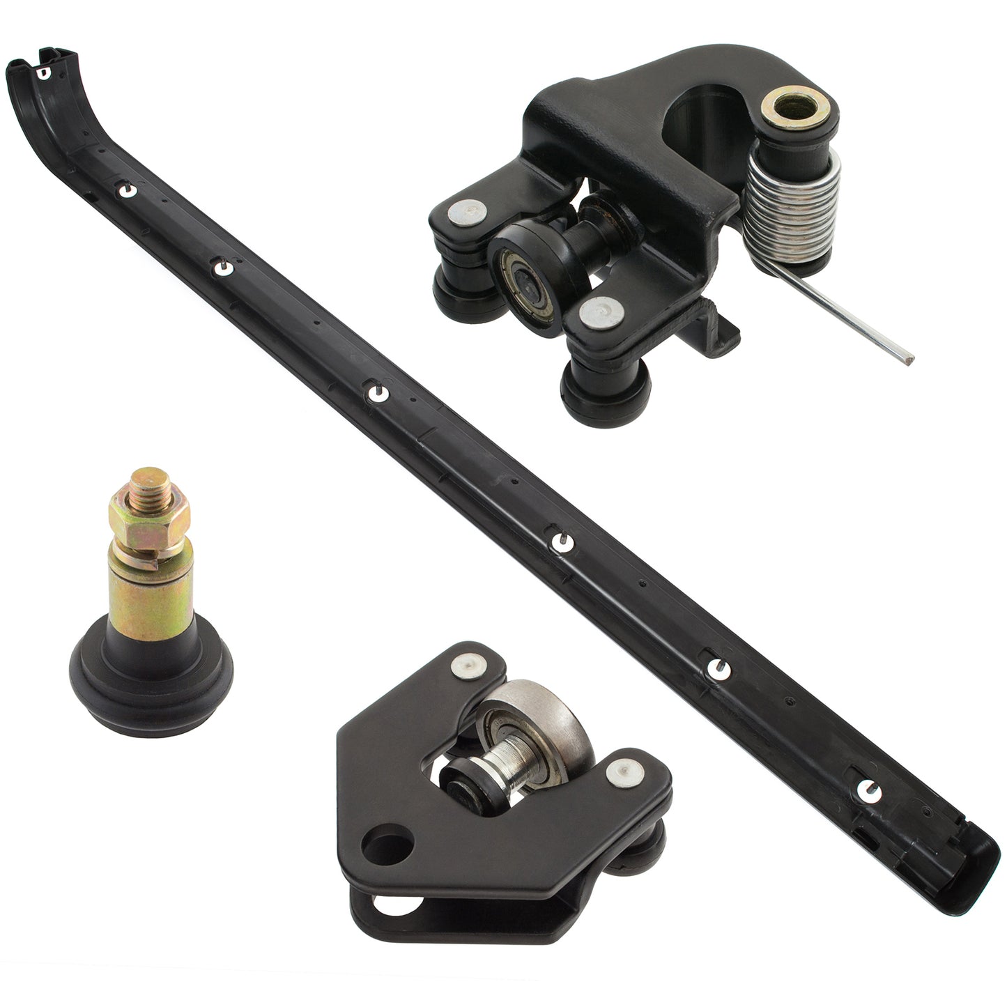 Renault Master II 98-10 sliding side door rollers, 3 pcs. complete set + GUIDE