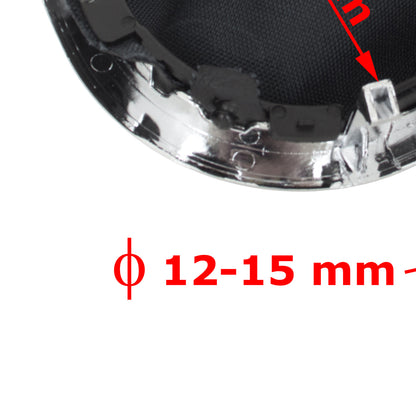 Renault Trafic III 14-19 Gear Knob BLACK / CHROME + BLACK GAITER WITH CHROME FRAME 6-SPEED