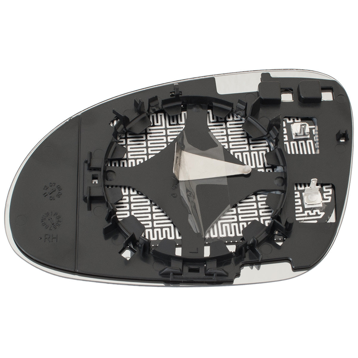 VW Golf VI 08-16 HEATED mirror glass right
