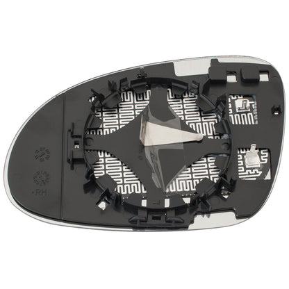 VW Golf VI 08-16 HEATED mirror glass right