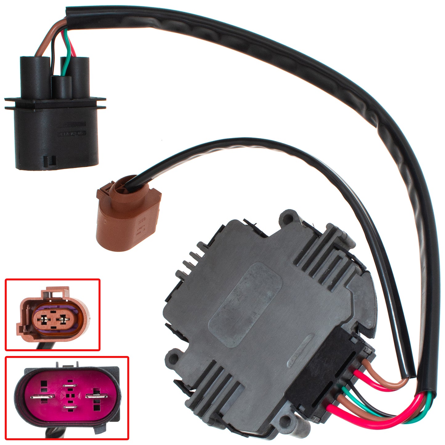 VW Caddy III Eos Golf V Golf VI Golf PLUS Jetta III IV Passat B6 Polo V Scirocco III Touran radiator fan module