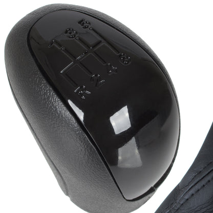 VW Crafter I 06-11 gear knob BLACK + GAITER with frame BLACK 6-SPEED DIAGRAM