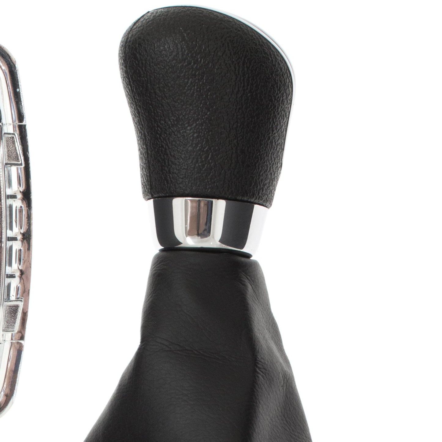 Ford Focus Mk2 04-11 gear knob SILVER + gaiter with frame CHROME 5 GEARS