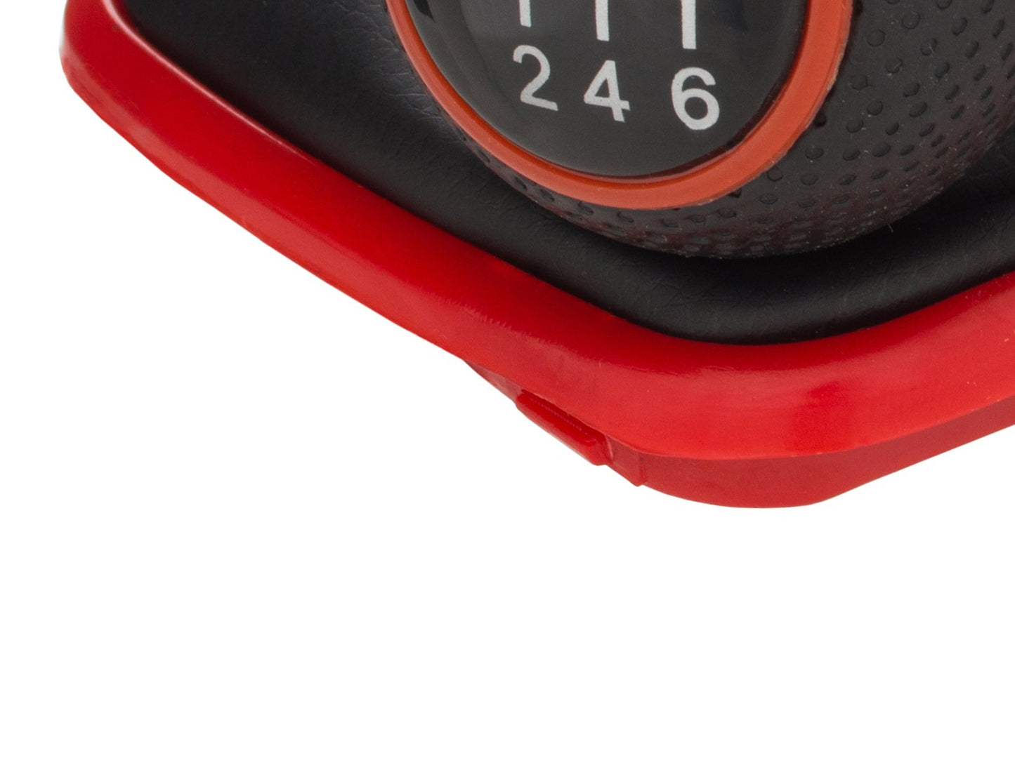 VW Golf IV 97-06 gear knob + GAITER WITH RED FRAME 6 GEARS 12 MM