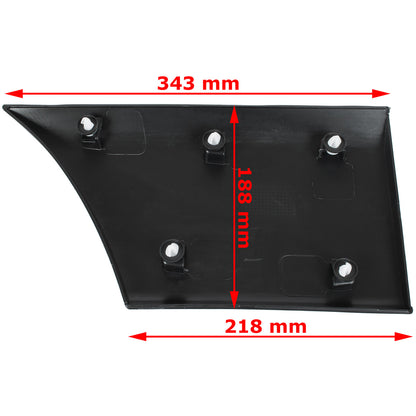 Renault Master III 2010- L2 version side molding BEHIND rear wheel WITHOUT HOLE right