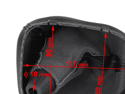 Mercedes W203 C-Class 00-07 gear knob BLACK 6 SPEED + GAITER