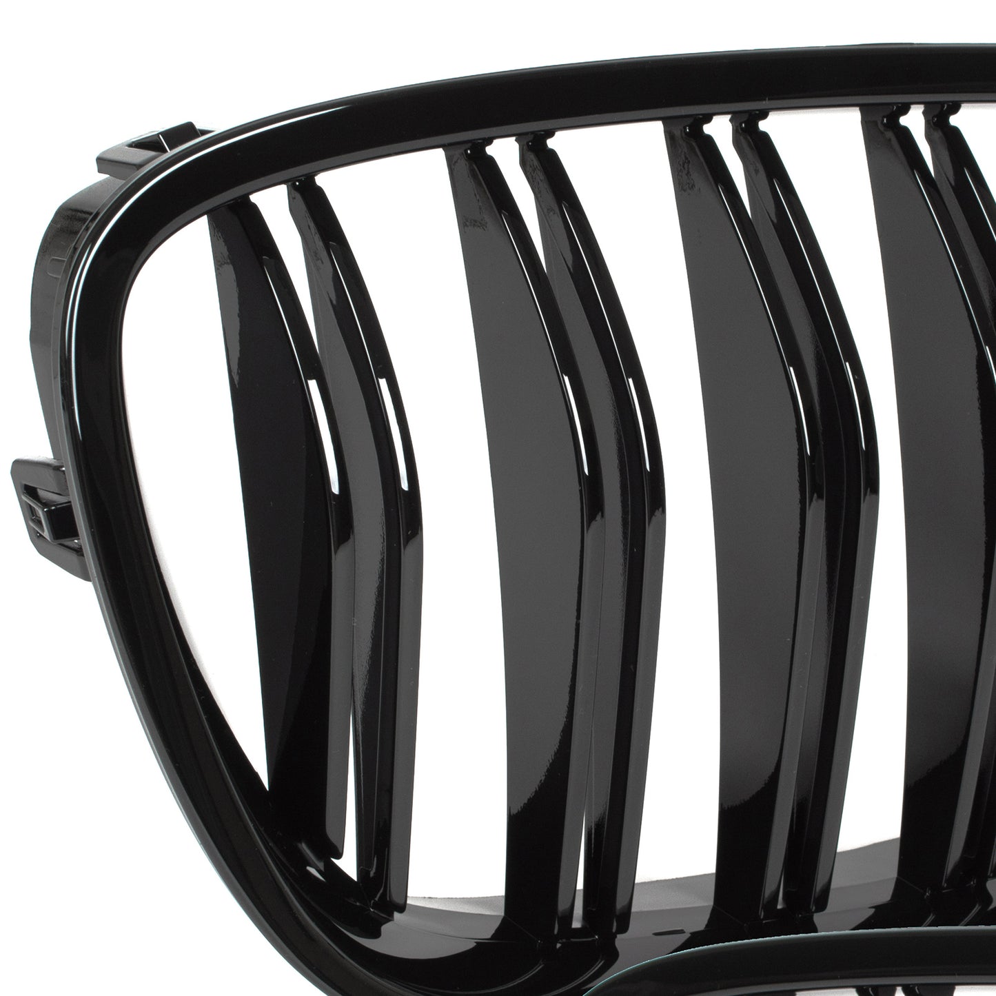 BMW 5 F07 GT 09-17 headlight grilles (kidneys) left + right set BLACK GLOSSY DOUBLE BAR